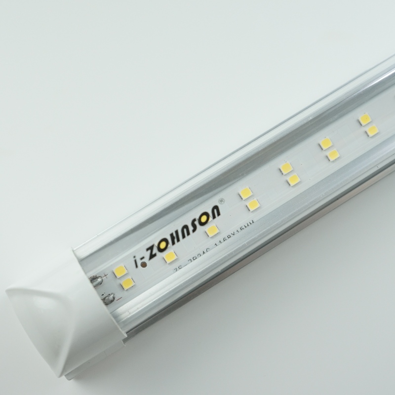 Dobbelt række flad T8 integreret LED-rørarmatur